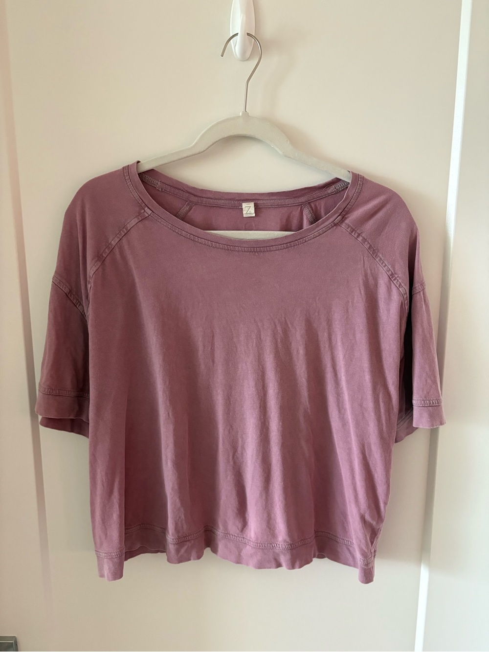 Z Supply Dusty Mauve Boxy Short-Sleeve Tee